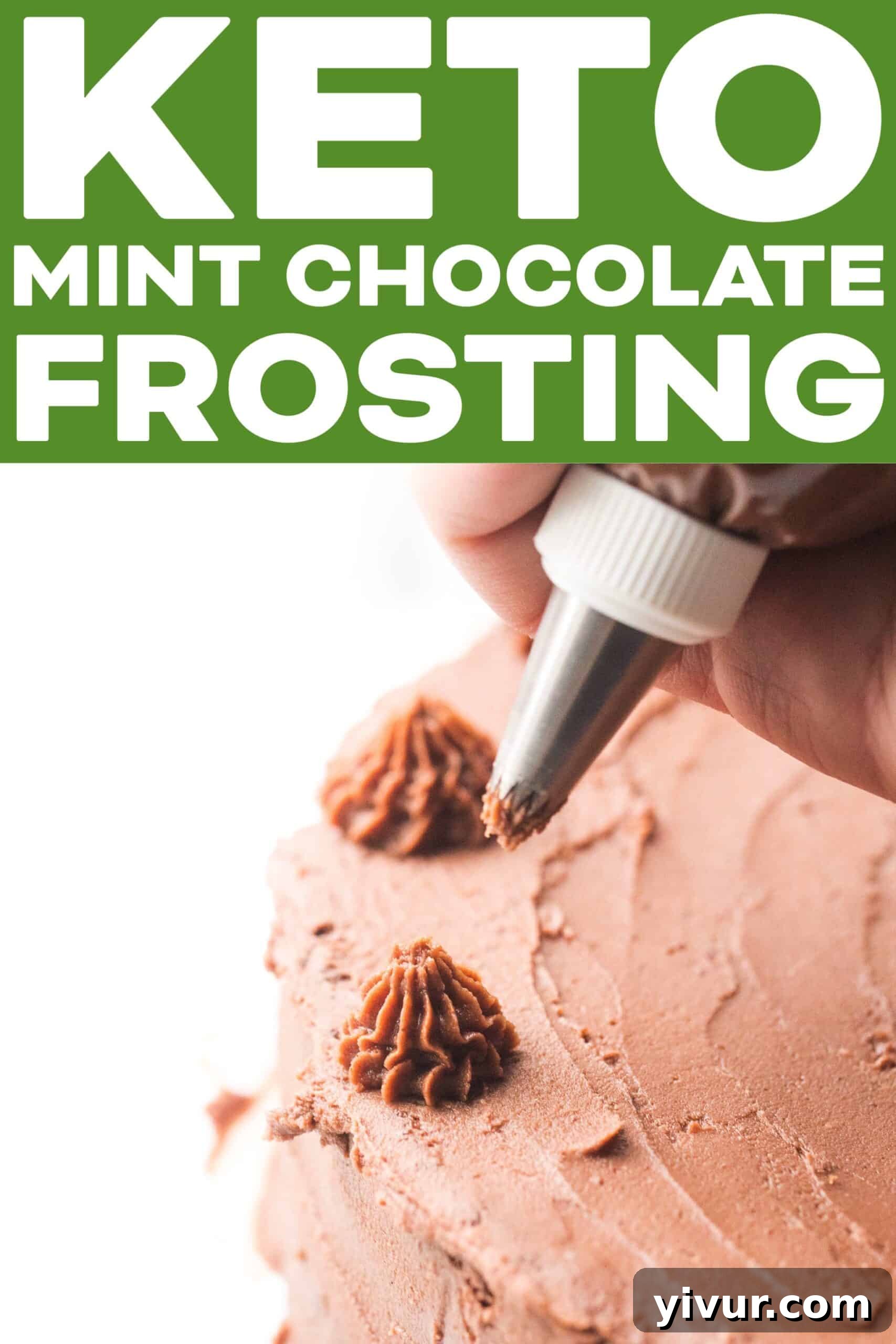 Creamy Keto Dairy Free Mint Chocolate Frosting 6 img 10694 5