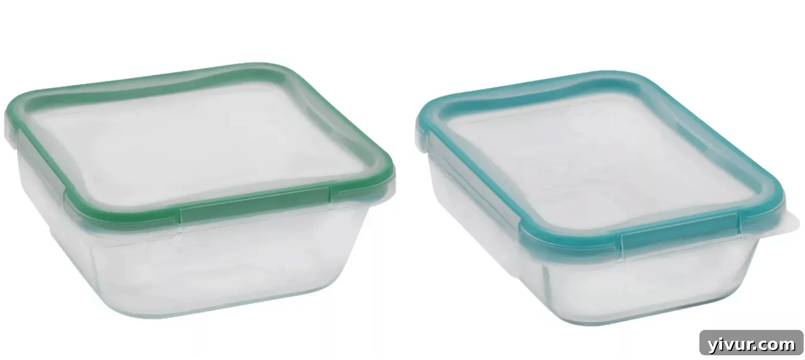 A stack of durable glass meal prep containers, varying in size, showcasing an organized and practical approach to storing prepared Whole30 and Keto meals.