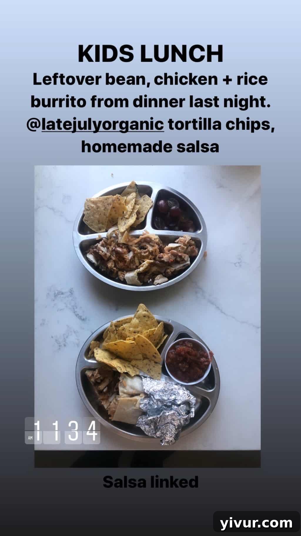 Afternoon snack for children: rice cakes with almond butter and berries