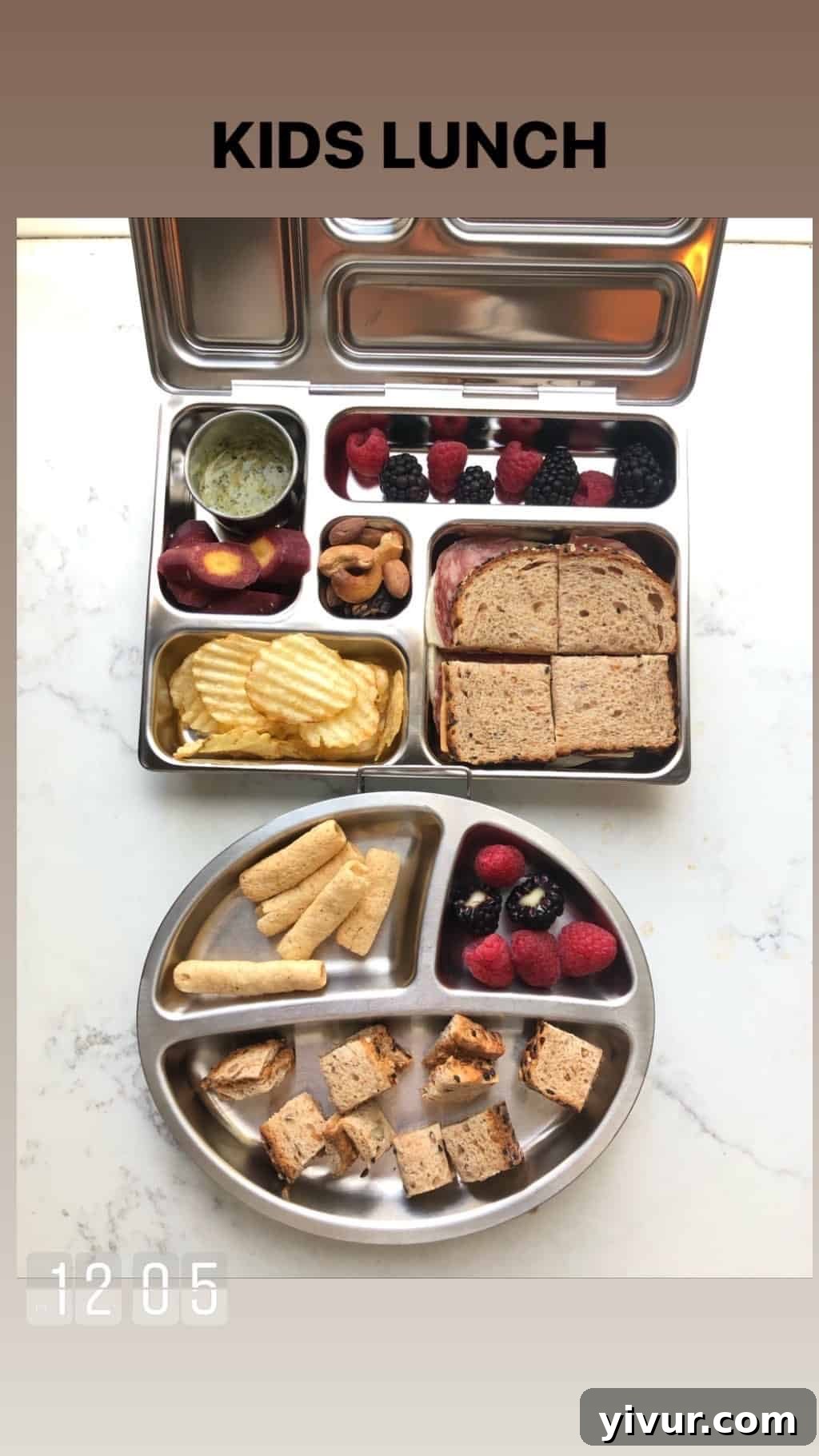 Nutritious snack for growing kids: trail mix with nuts, seeds, and dried fruit