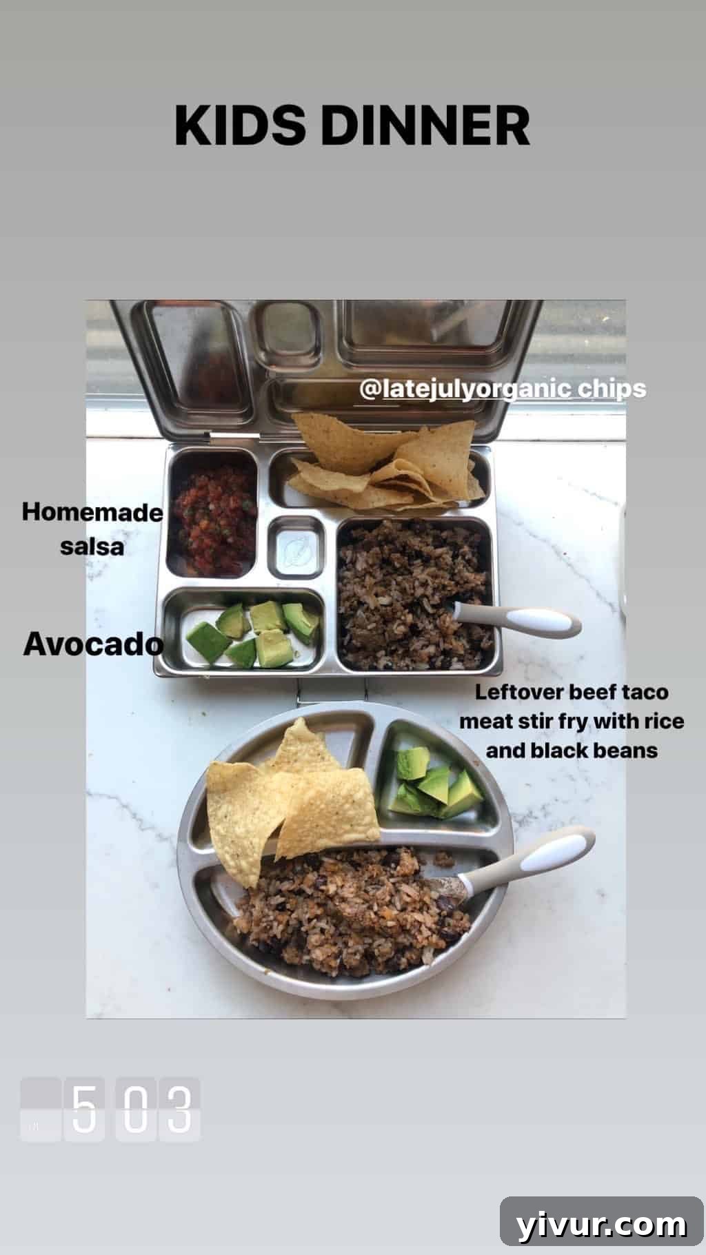 Kids' breakfast: whole grain waffle with a smear of cream cheese and fresh raspberries