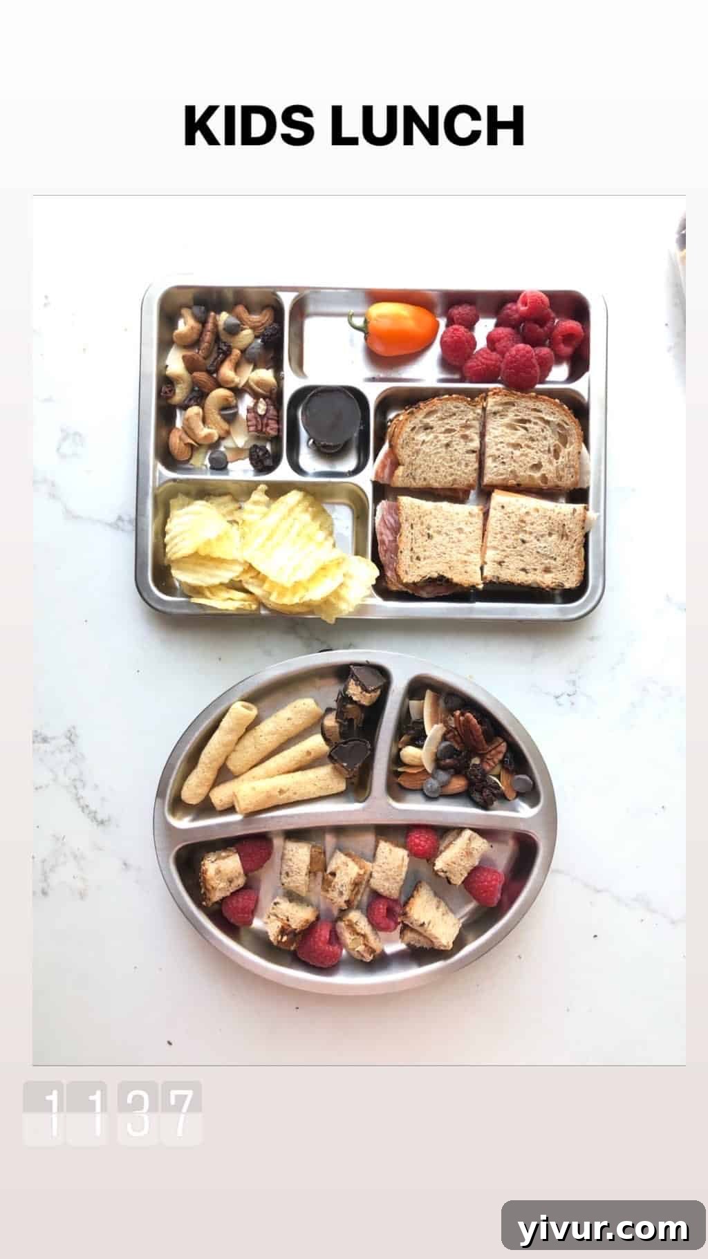 Preschooler's hearty lunch: a small bowl of chili with a side of cornbread