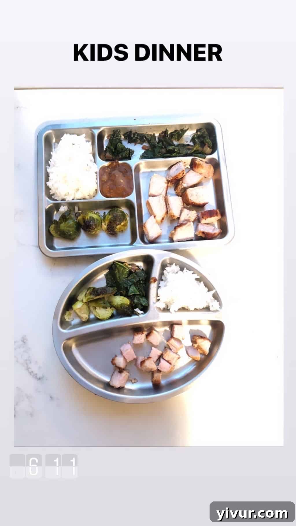 Quick and colorful lunch: bell pepper strips, cucumber slices, and a small container of hummus