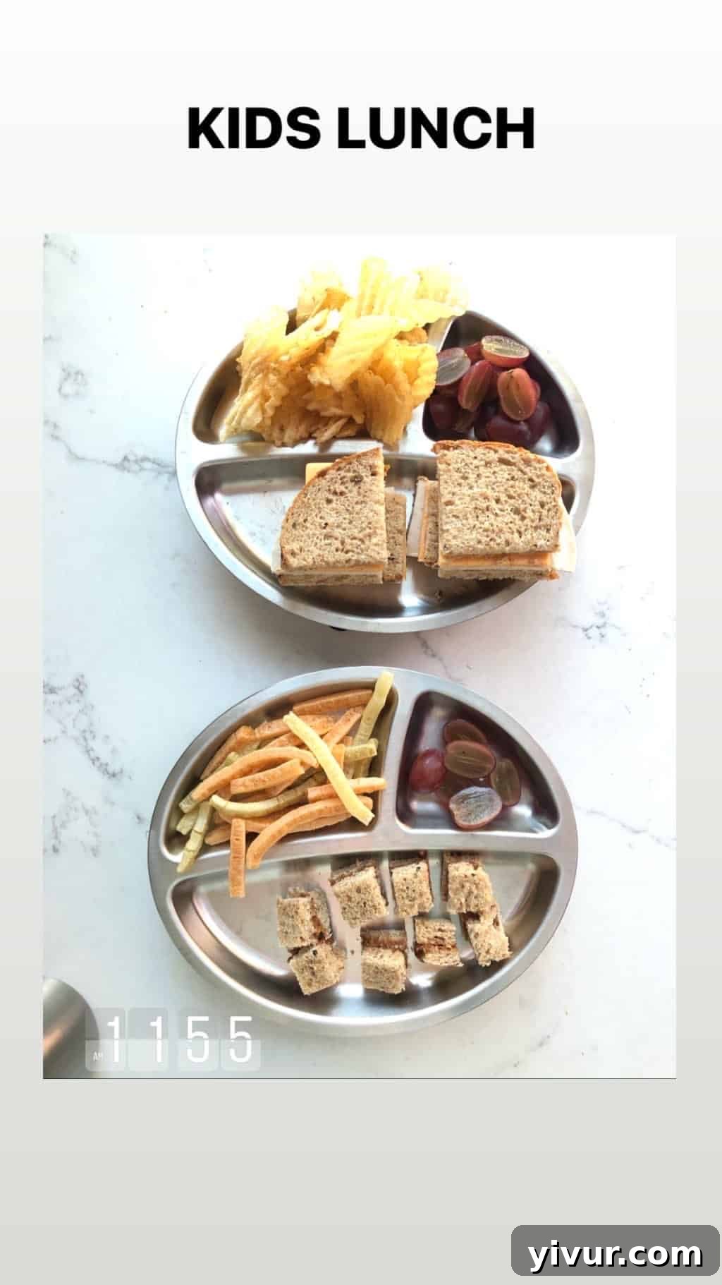 Healthy snack for active kids: hummus with cucumber sticks and bell pepper strips