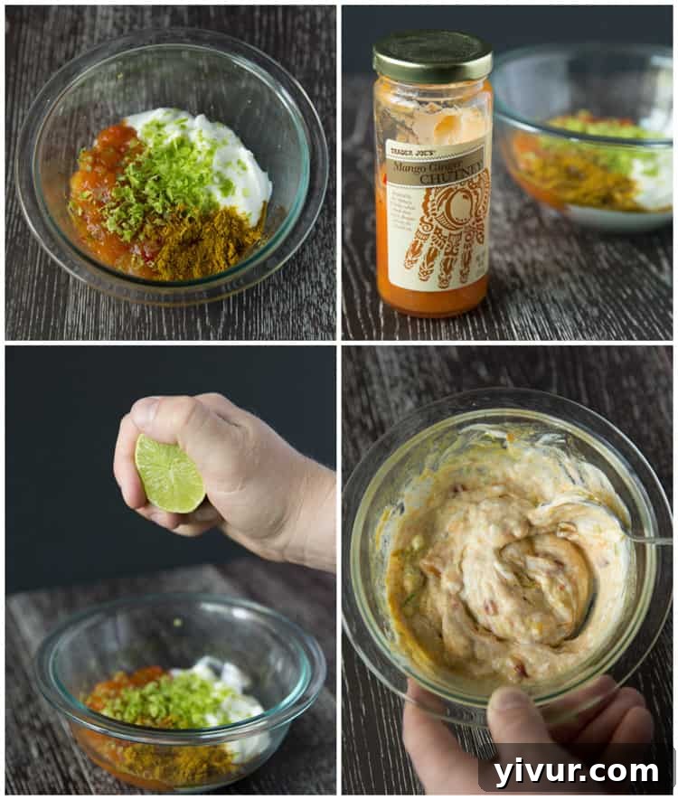 Ingredients for Curried Chicken Salad including Shredded Chicken and Apples