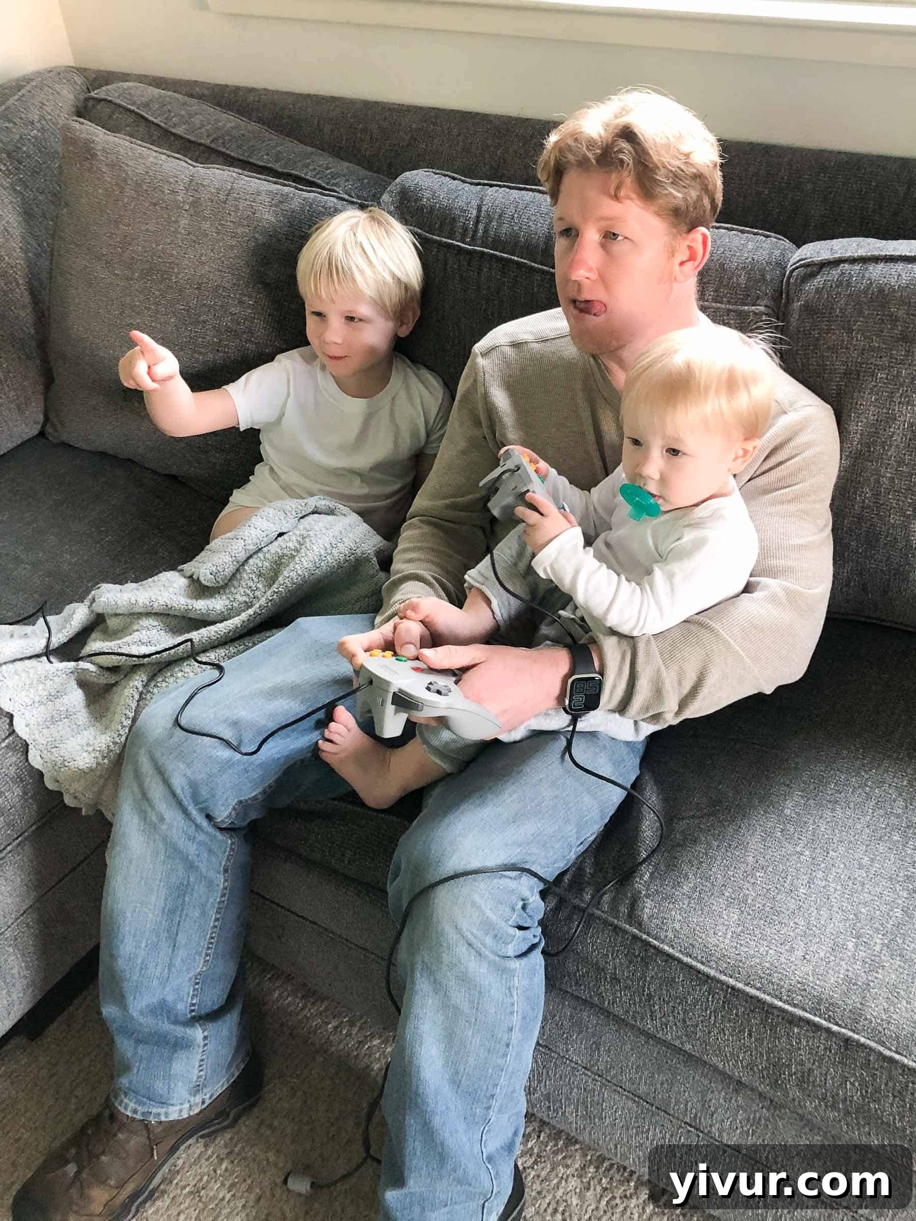 January Coffee Rendezvous 8 Boys Playing Nintendo