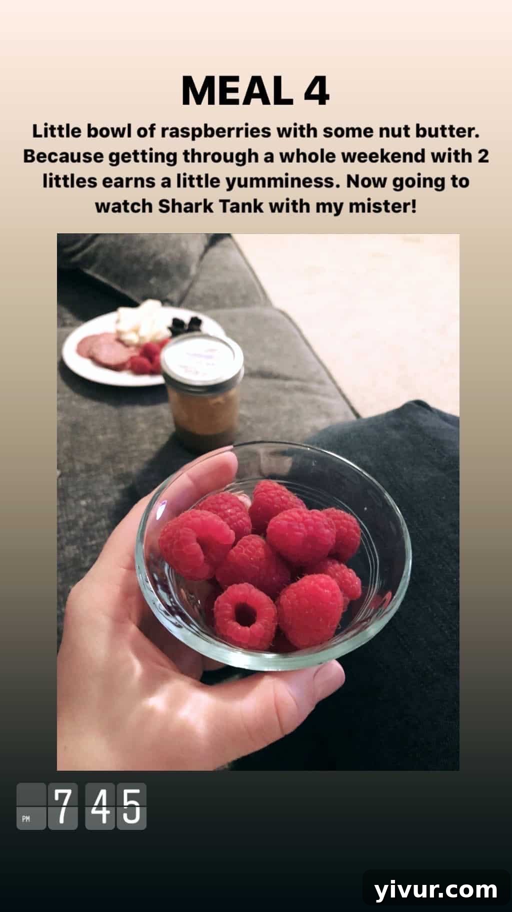 My Clean Keto Whole30 January 2020 Food Diary 37 Nut butter and raspberries, a simple and satisfying snack