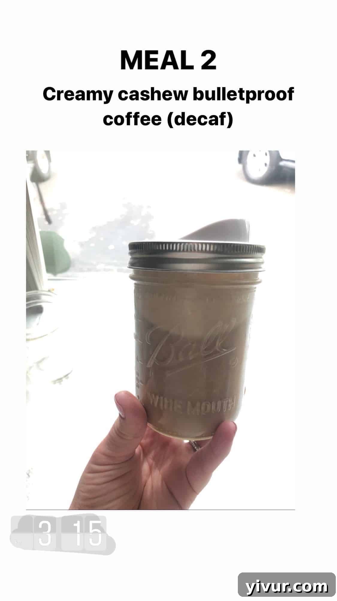 My Clean Keto Whole30 January 2020 Food Diary 42 Creamy cashew coffee, a dairy-free morning treat
