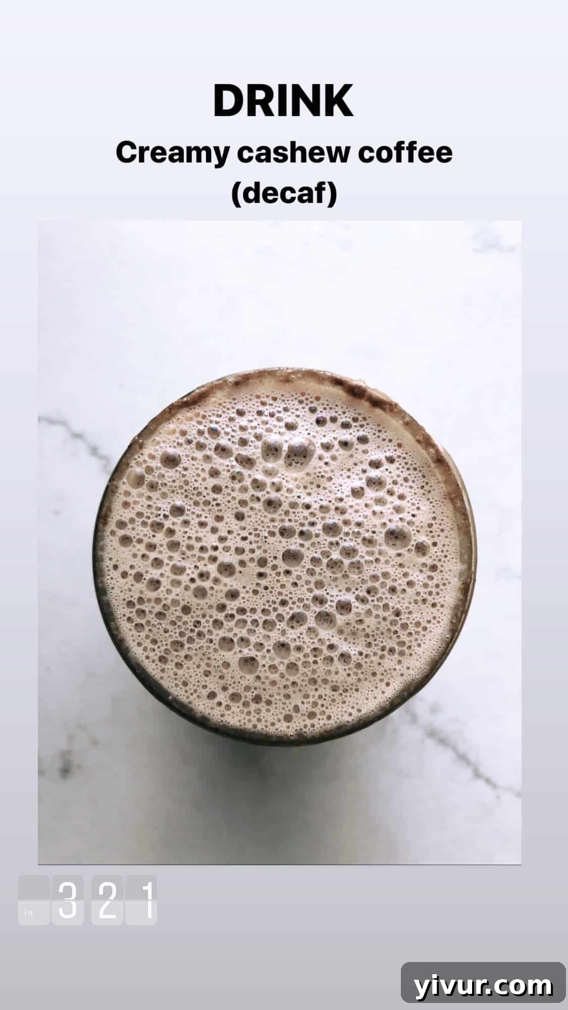 My Clean Keto Whole30 January 2020 Food Diary 46 Creamy cashew coffee for a dairy-free start to the day