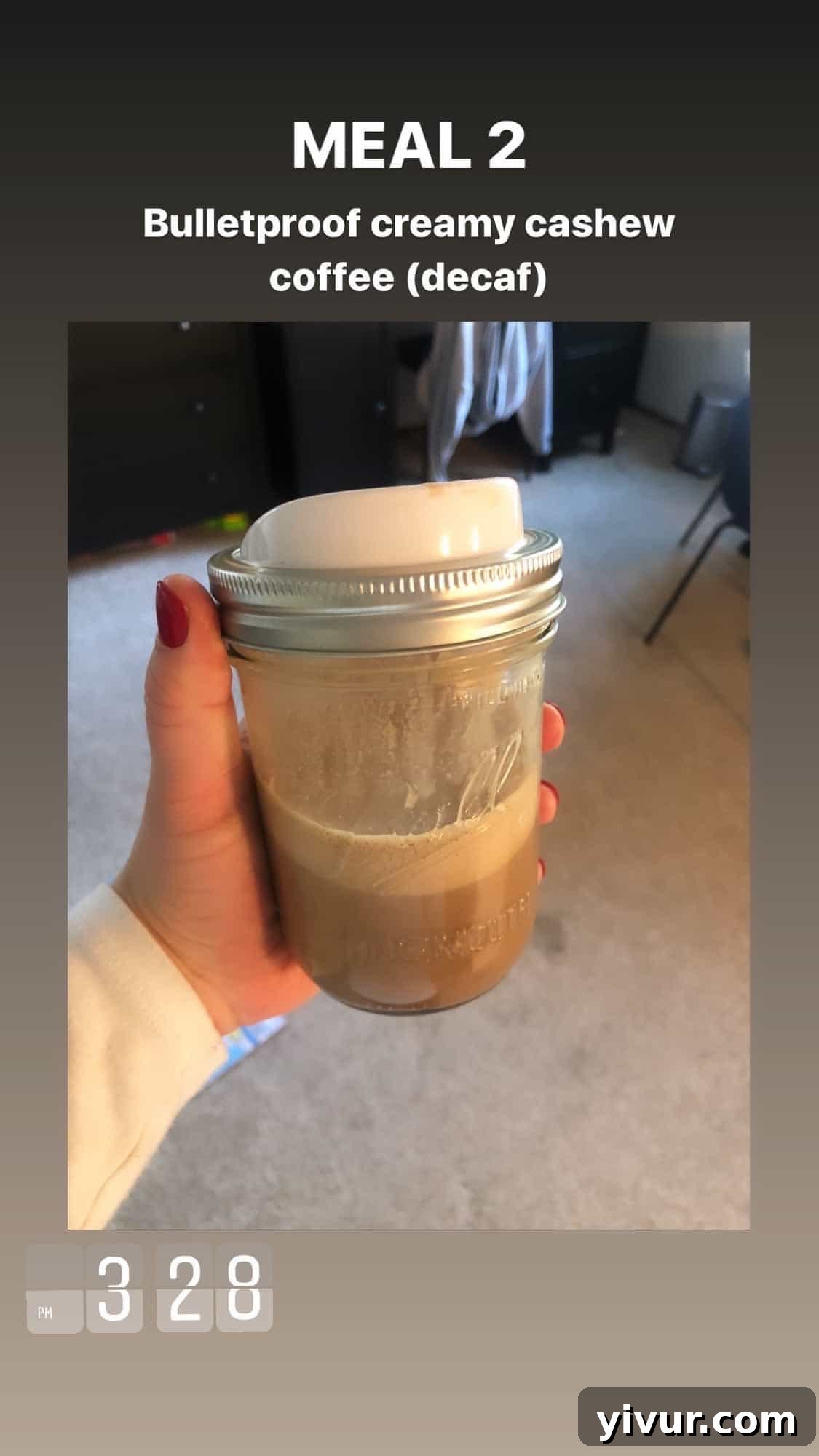 My Clean Keto Whole30 January 2020 Food Diary 71 Creamy cashew coffee, a nourishing morning beverage