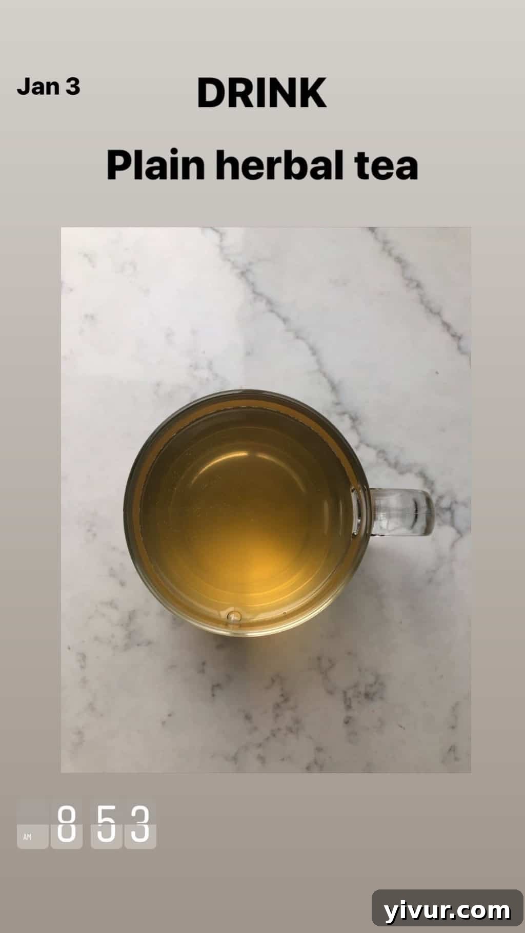 My Clean Keto Whole30 January 2020 Food Diary 8 A warm cup of herbal tea