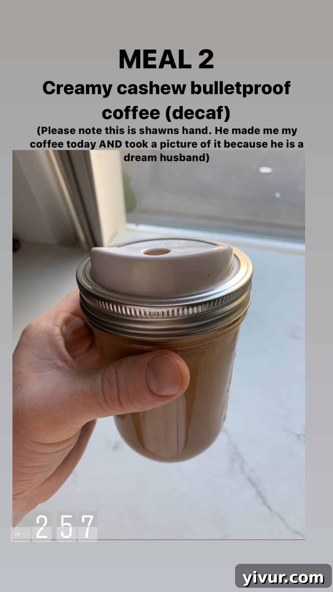 My Clean Keto Whole30 January 2020 Food Diary 84 Creamy cashew coffee, a dairy-free morning essential