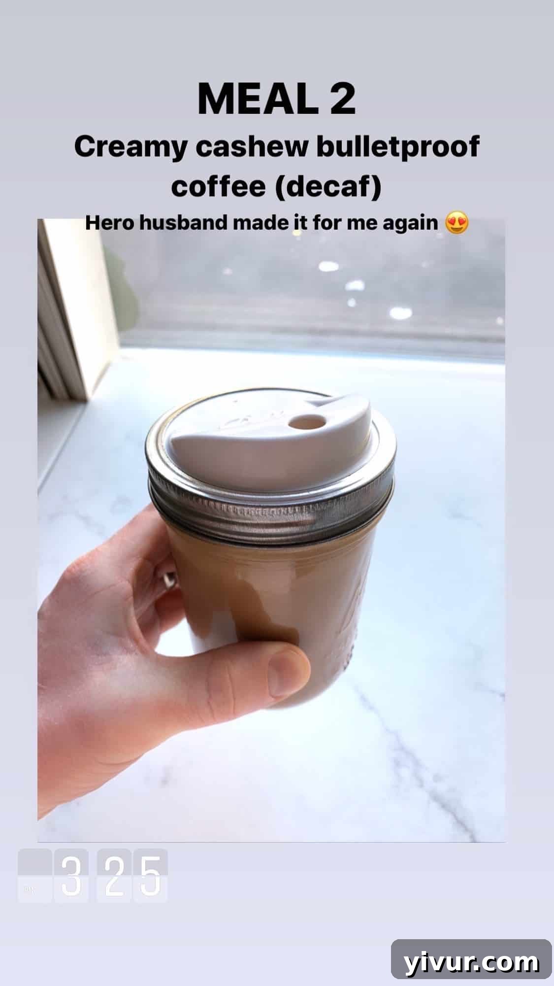 My Clean Keto Whole30 January 2020 Food Diary 88 Creamy cashew coffee, a dairy-free and satisfying morning beverage