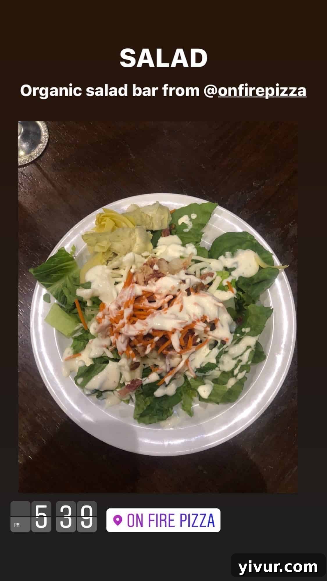 Organic ranch salad - a fresh and vibrant low-carb side dish