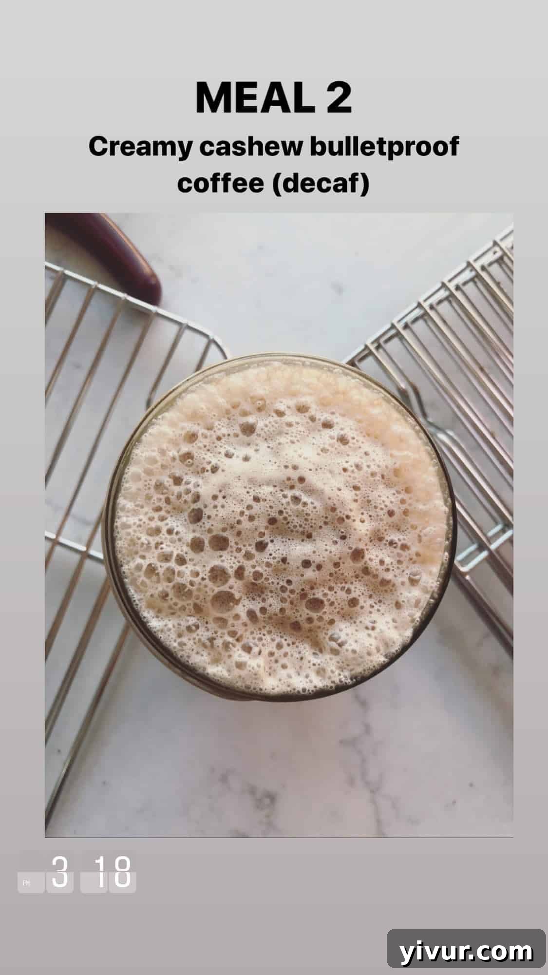 Creamy cashew coffee - a dairy-free coffee delight