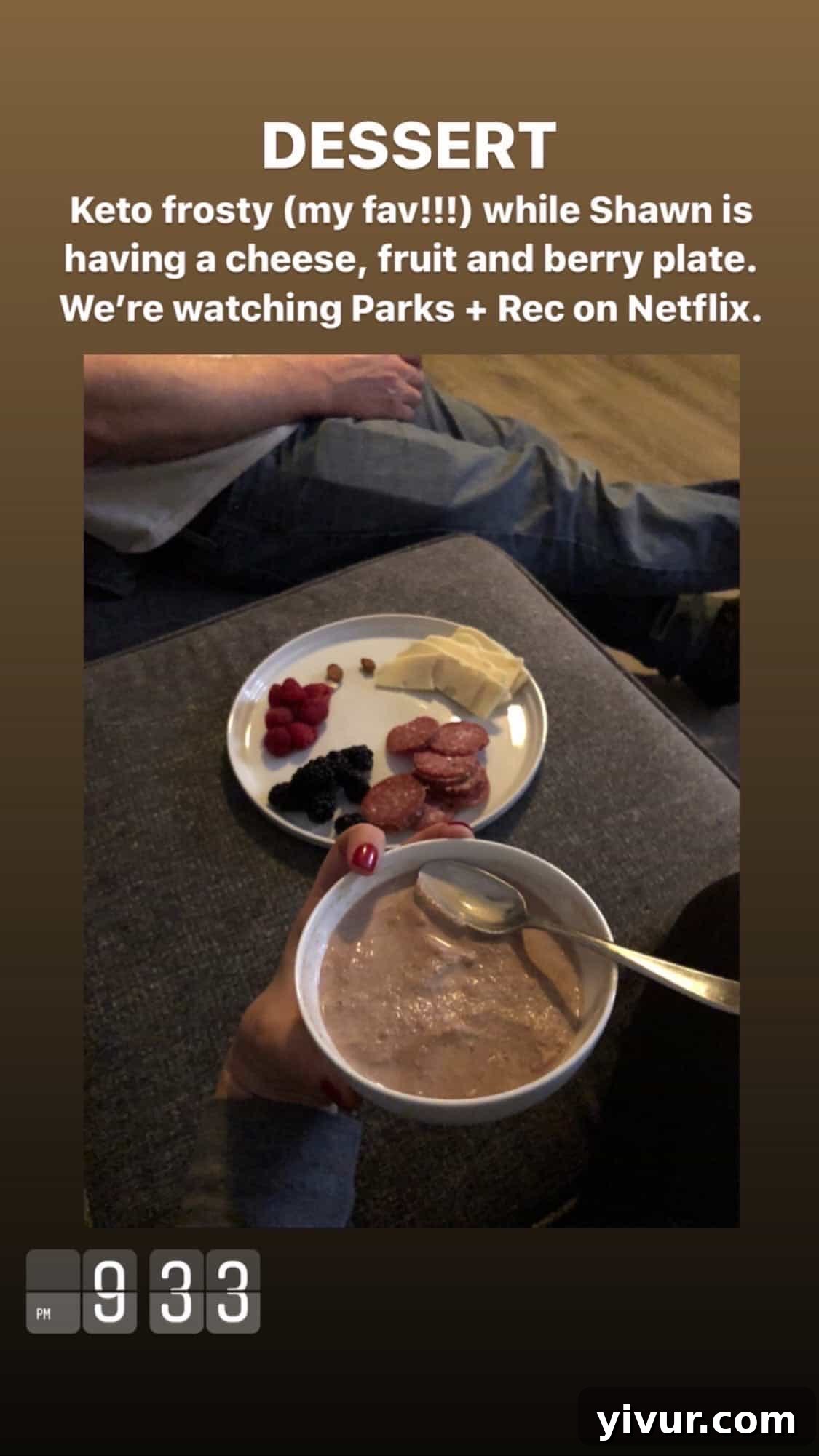 Keto frosty - a guilt-free low-carb dessert