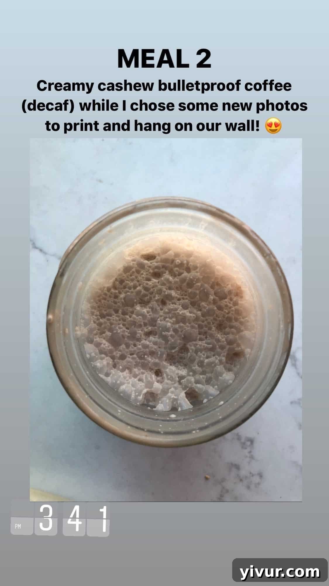 Creamy cashew coffee - a delicious start to the day