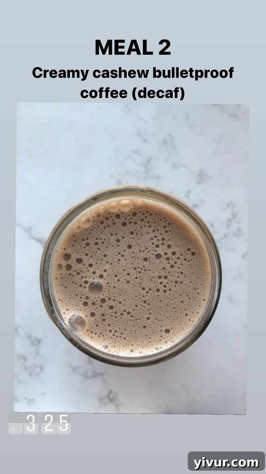 Creamy cashew coffee - a dairy-free keto coffee option