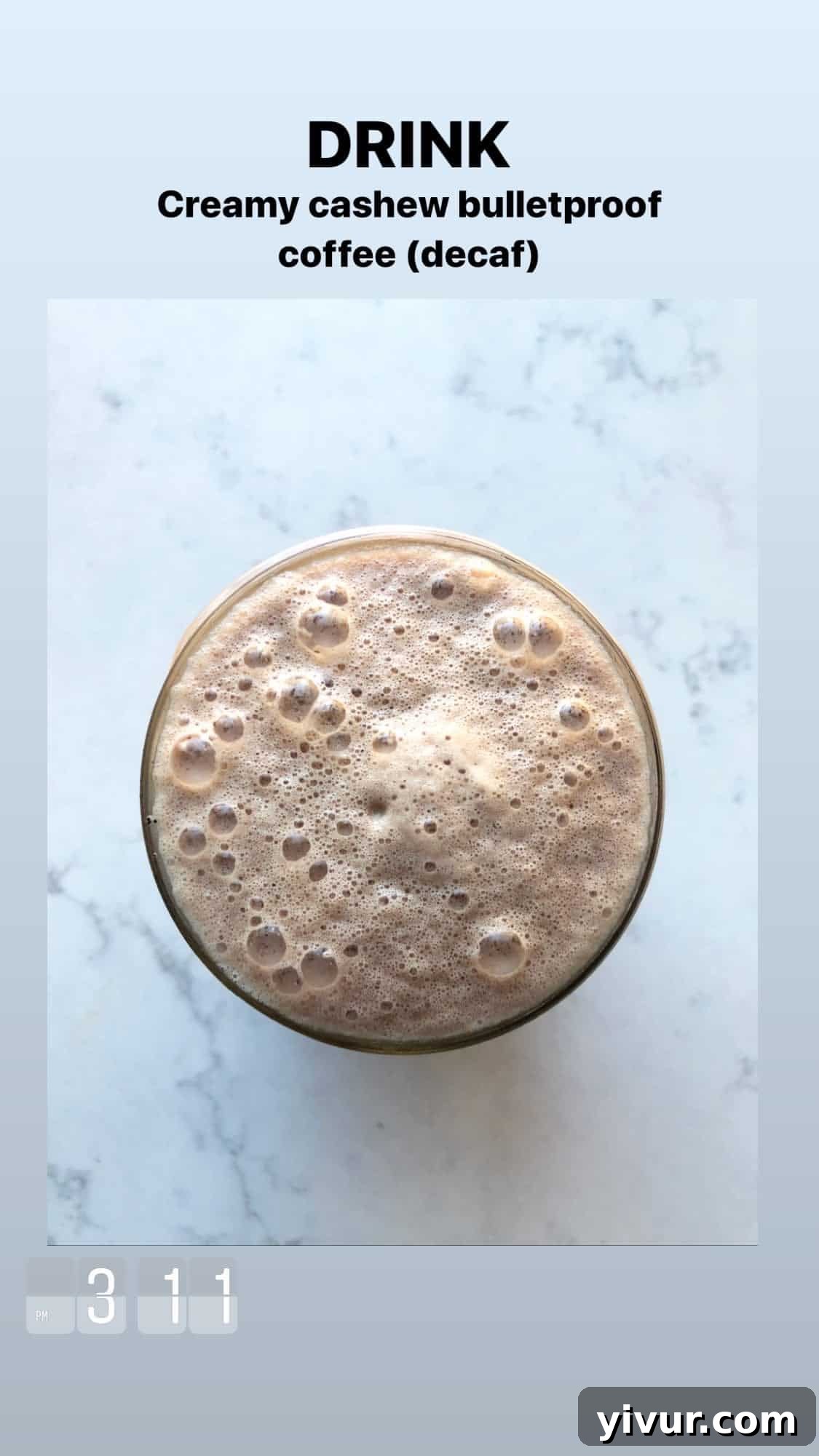 Creamy cashew coffee - a dairy-free morning ritual