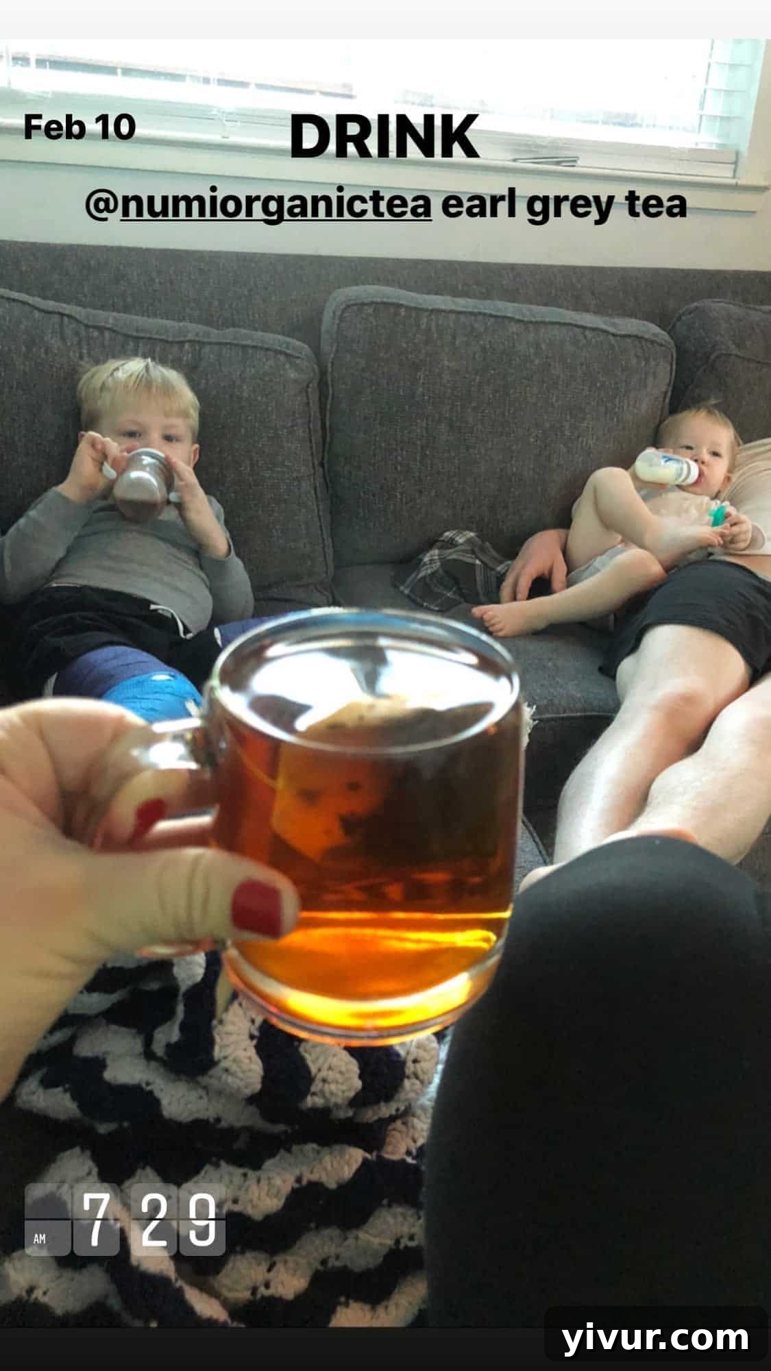 A relaxing cup of tea