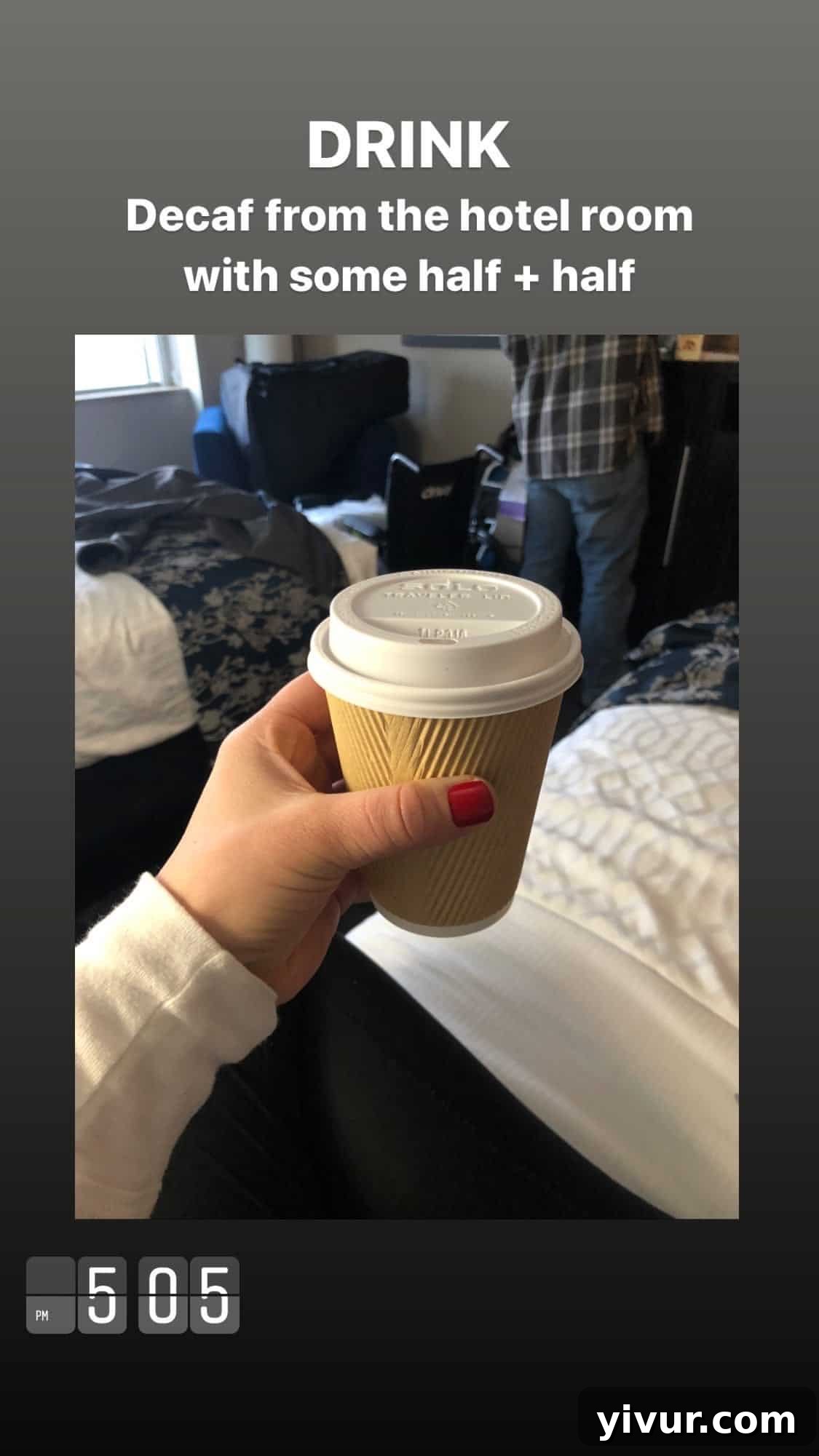 Decaf coffee with half and half - a creamy low-carb coffee option