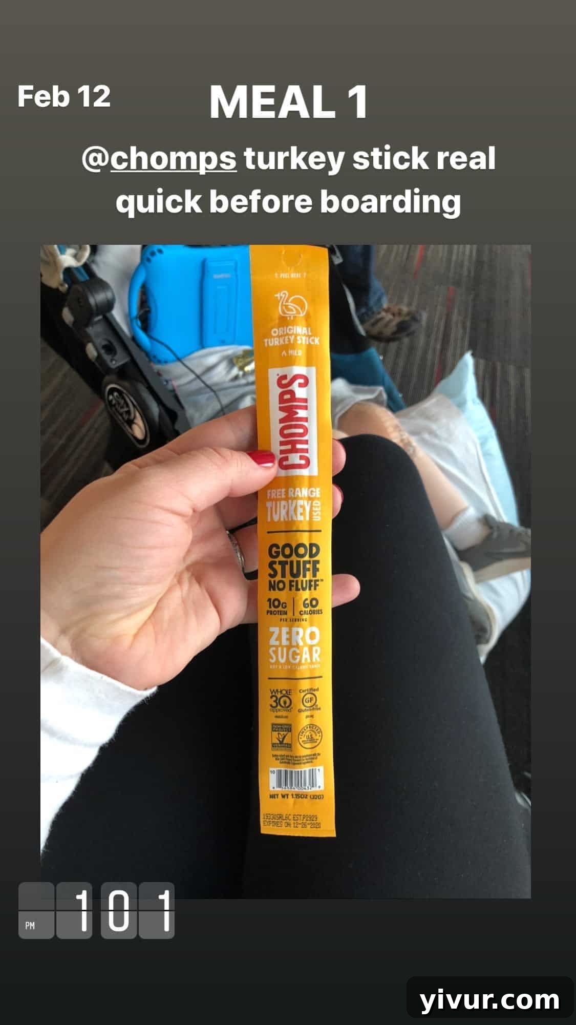 Chomps turkey stick - a convenient protein boost