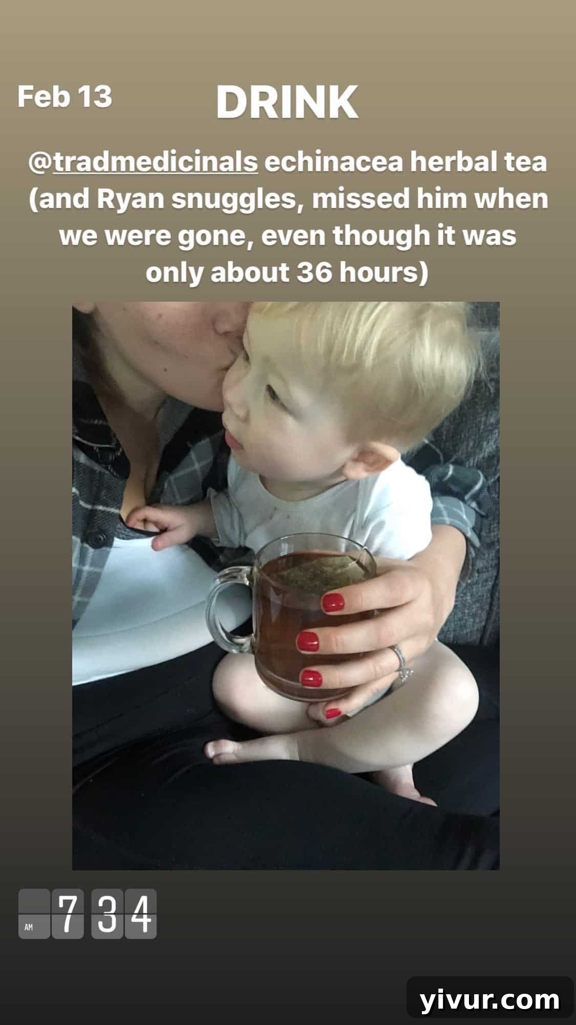 A moment of relaxation with tea