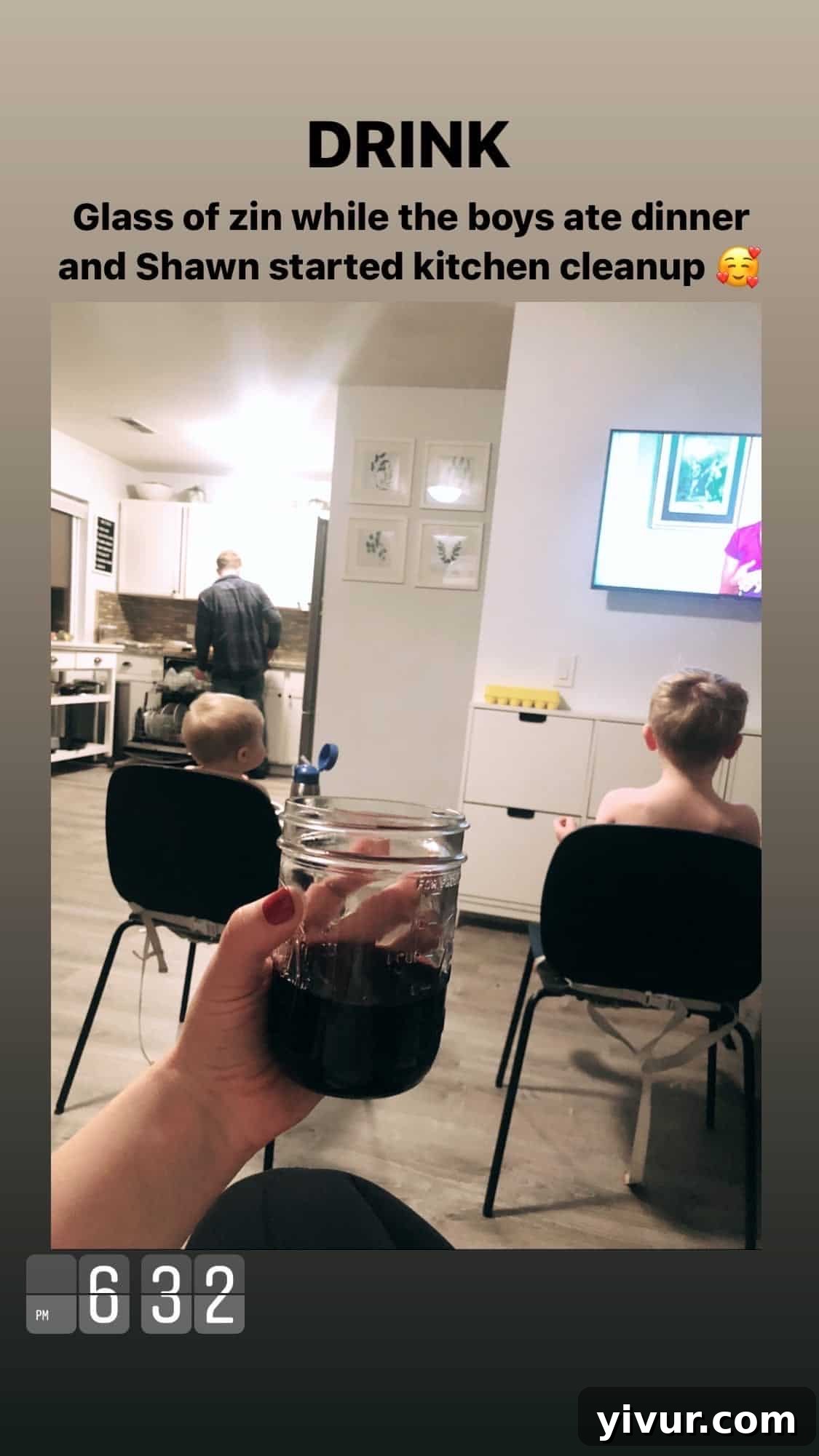 A glass of red wine - an occasional treat