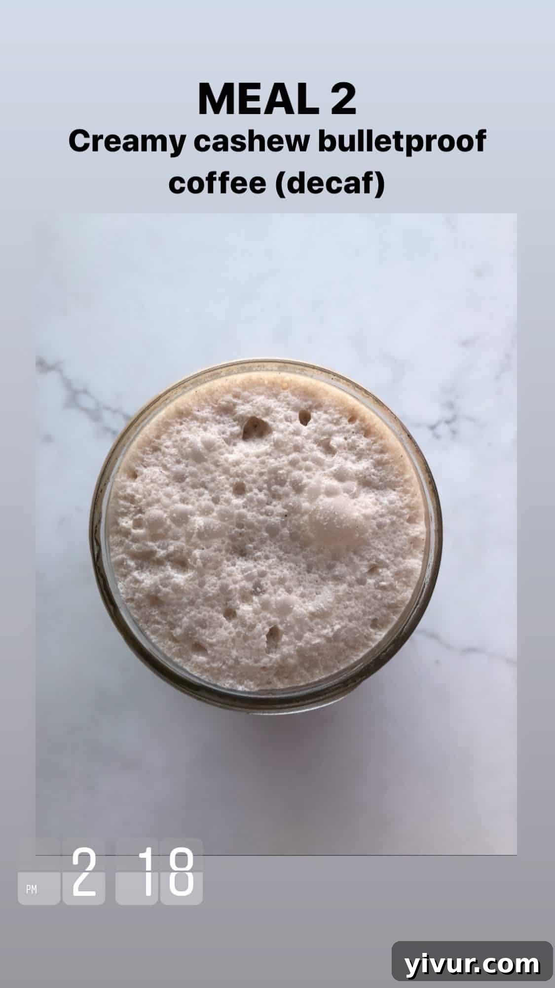 Creamy cashew coffee - a dairy-free coffee favorite