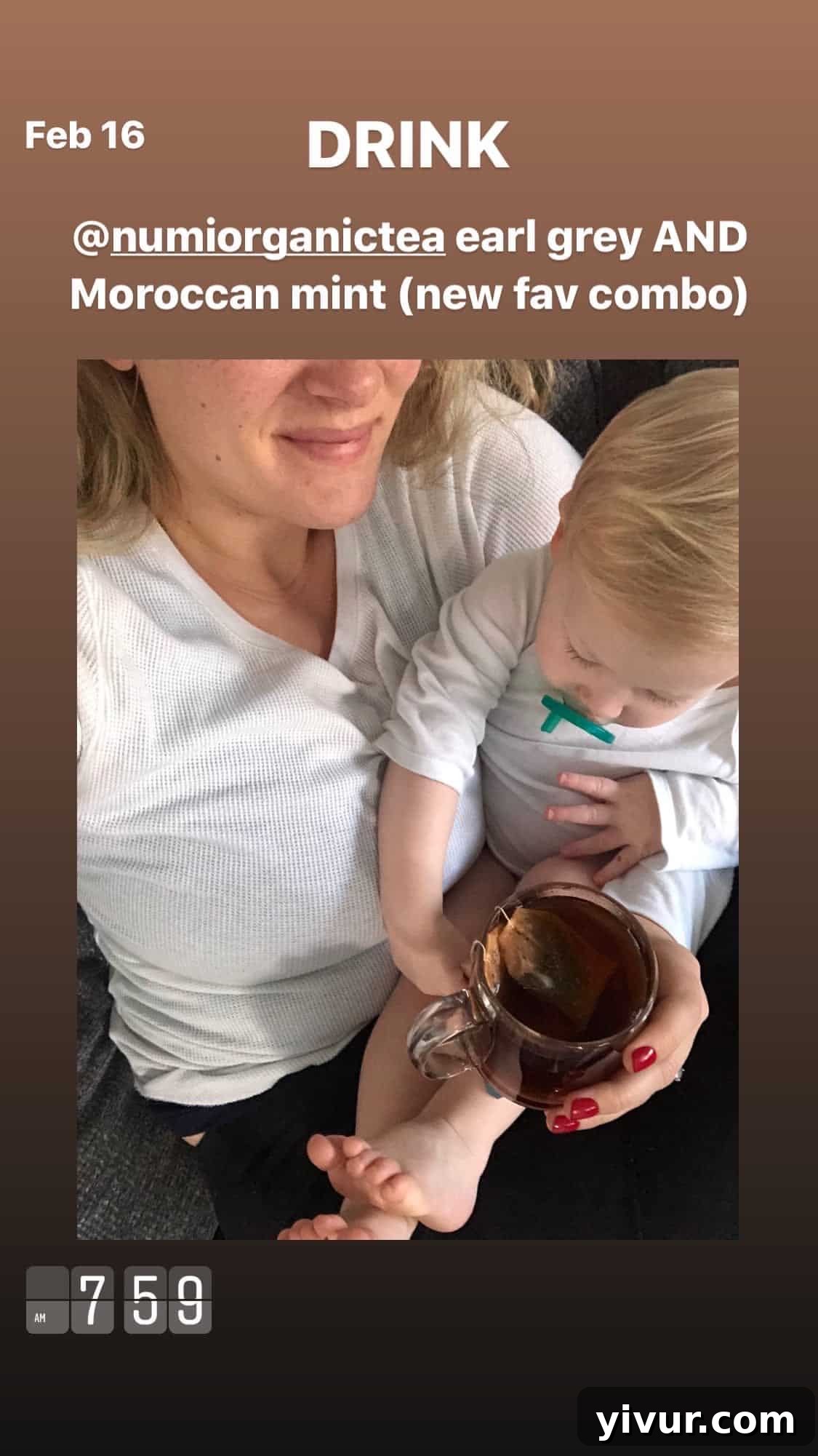 A relaxing cup of herbal tea