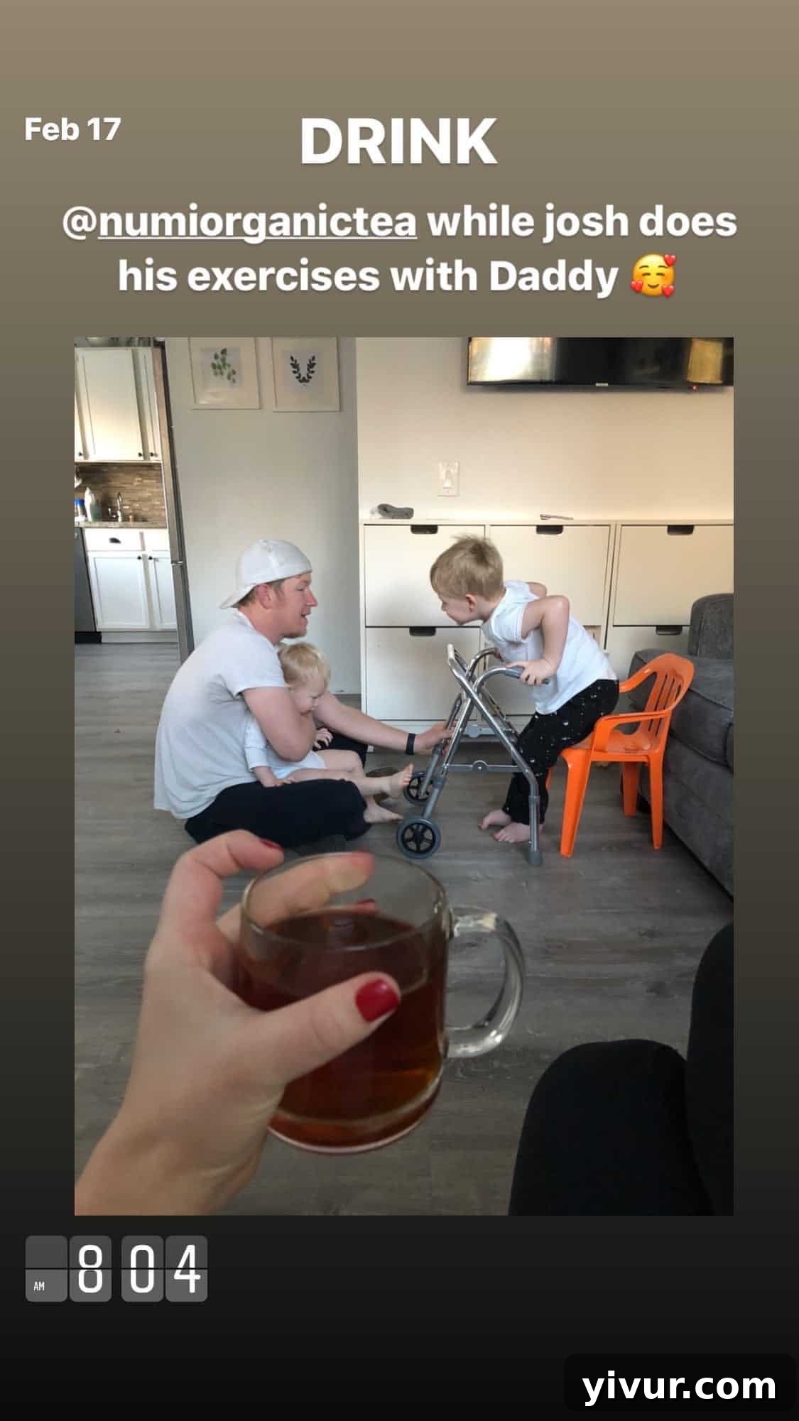 A warm cup of tea for a relaxing break