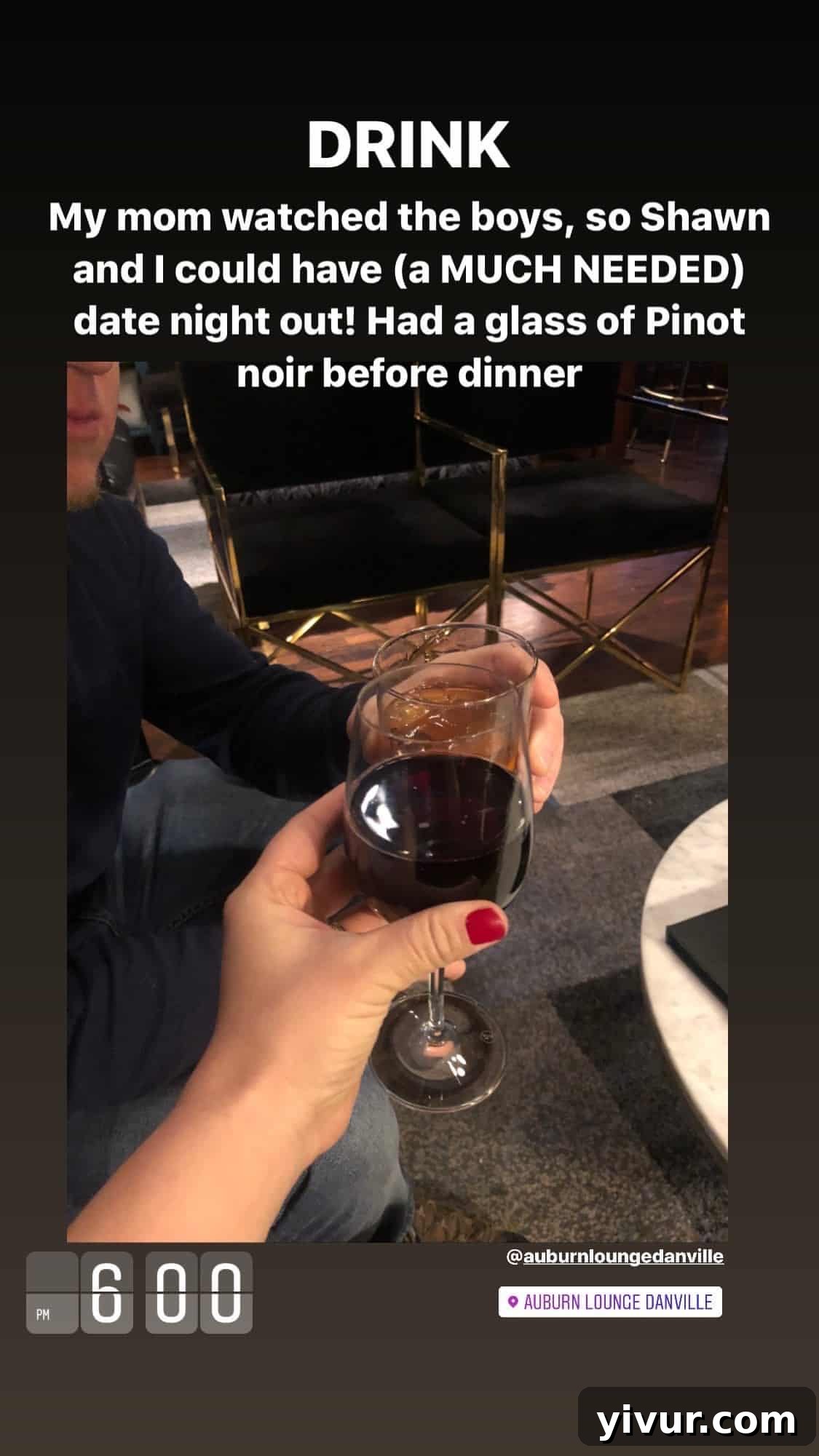 A glass of red wine - an evening indulgence