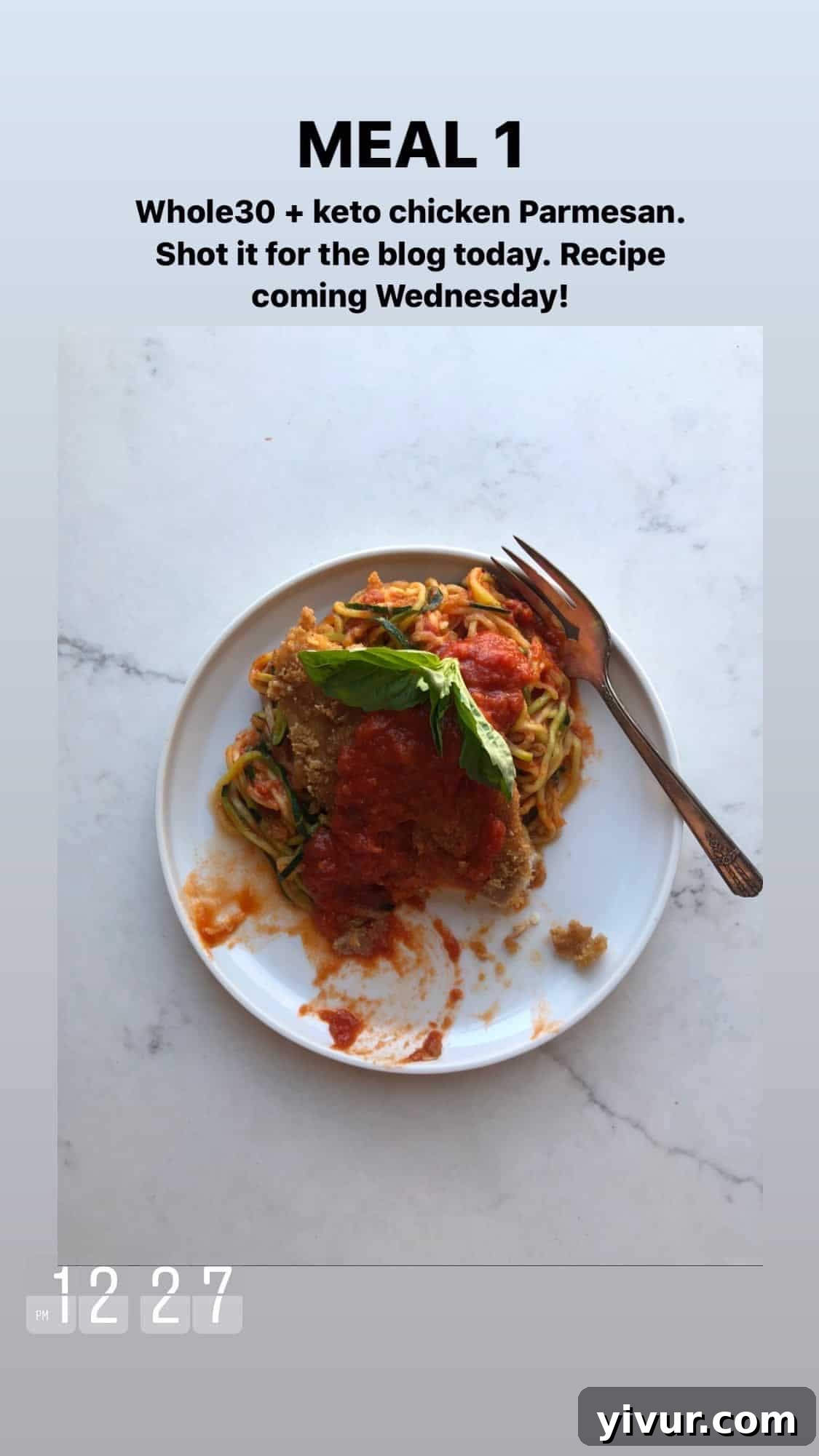 Whole30 Keto Chicken Parmesan - a delicious dairy-free take on a classic