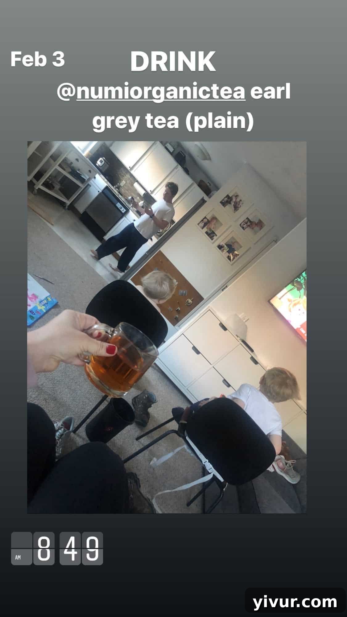 A relaxing cup of herbal tea to unwind