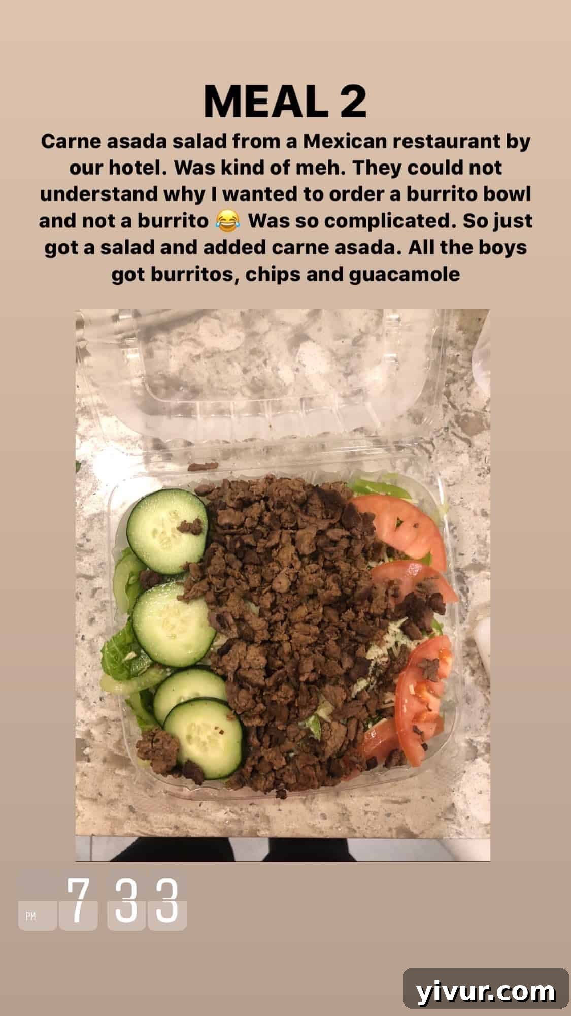 Carne asada salad - a lean protein and veggie-rich meal