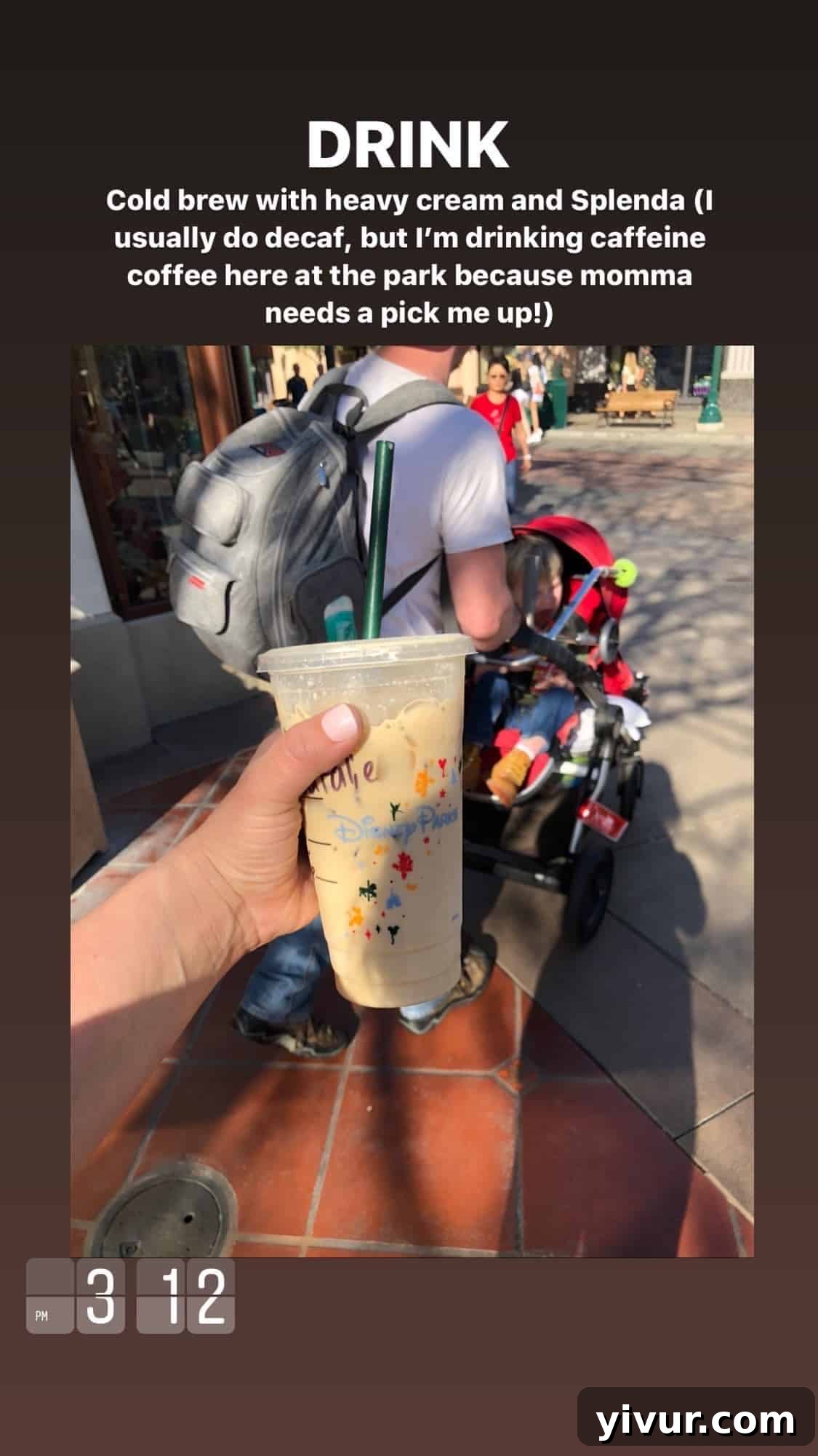 Cold brew coffee with heavy cream and Splenda - a refreshing keto beverage