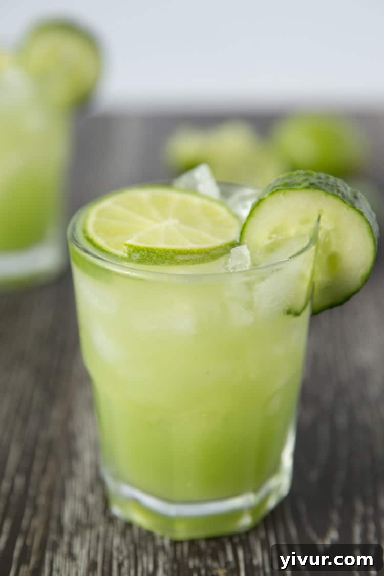 Refreshing cucumber lime margaritas with fresh ingredients for a delightful and guilt-free experience.