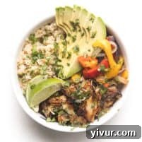 Close-up of crispy salsa verde chicken in a bowl