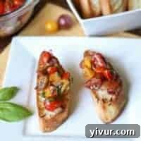 Classic Bruschetta with Fresh Tomatoes and Basil