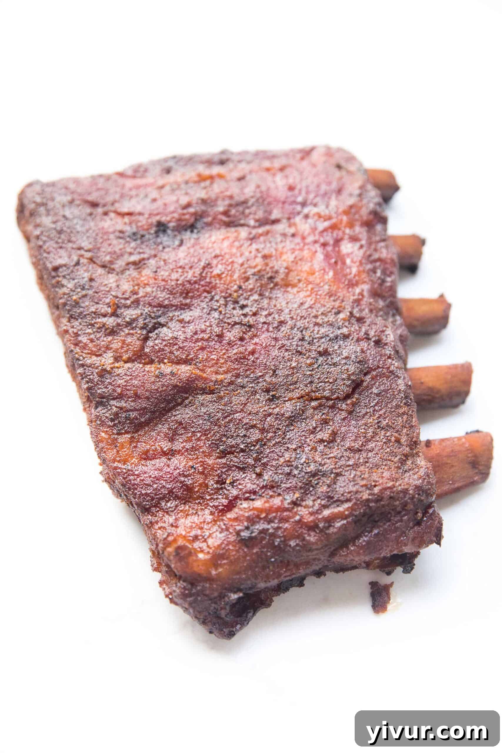 Keto Pickle Juice Glazed Smoked Ribs