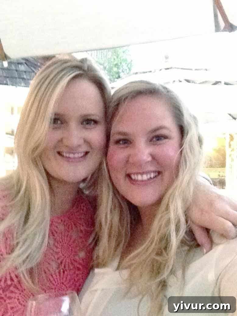 Me and sister with a radiant glow