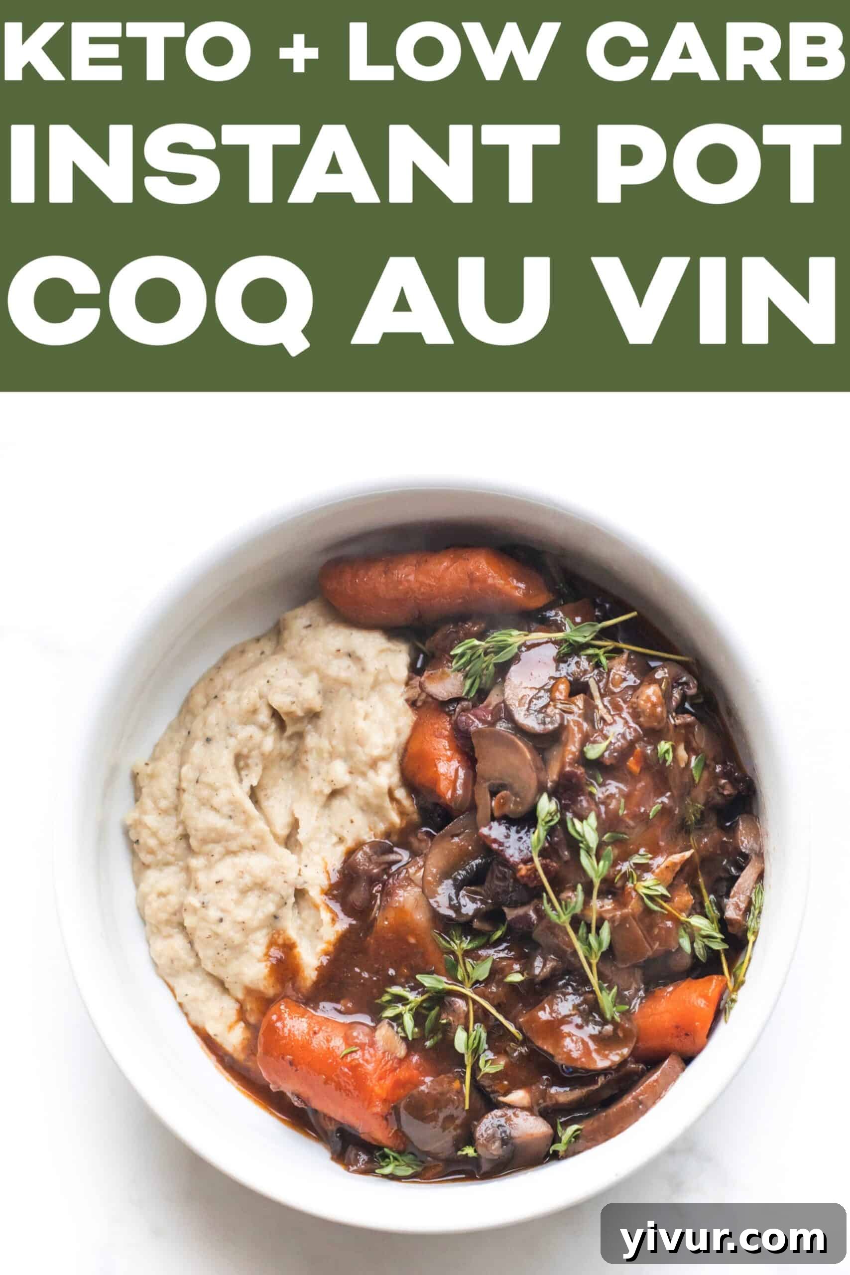 keto coq au vin served in a bowl