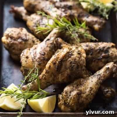 First Week of November Keto Meal Strategy 3 Grilled Lemon Herb Chicken Drumsticks, Whole30 and Keto friendly.