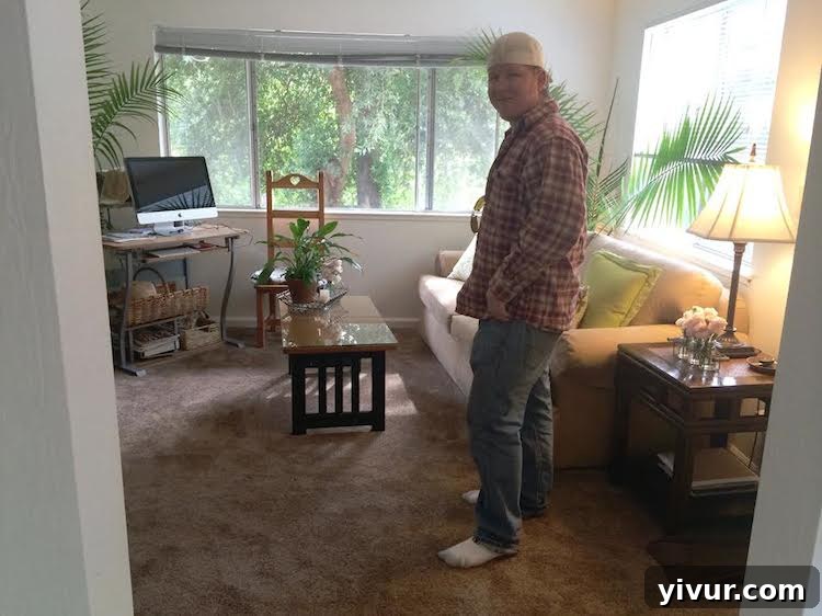 Future Living Room layout, illustrating a snug space for furniture