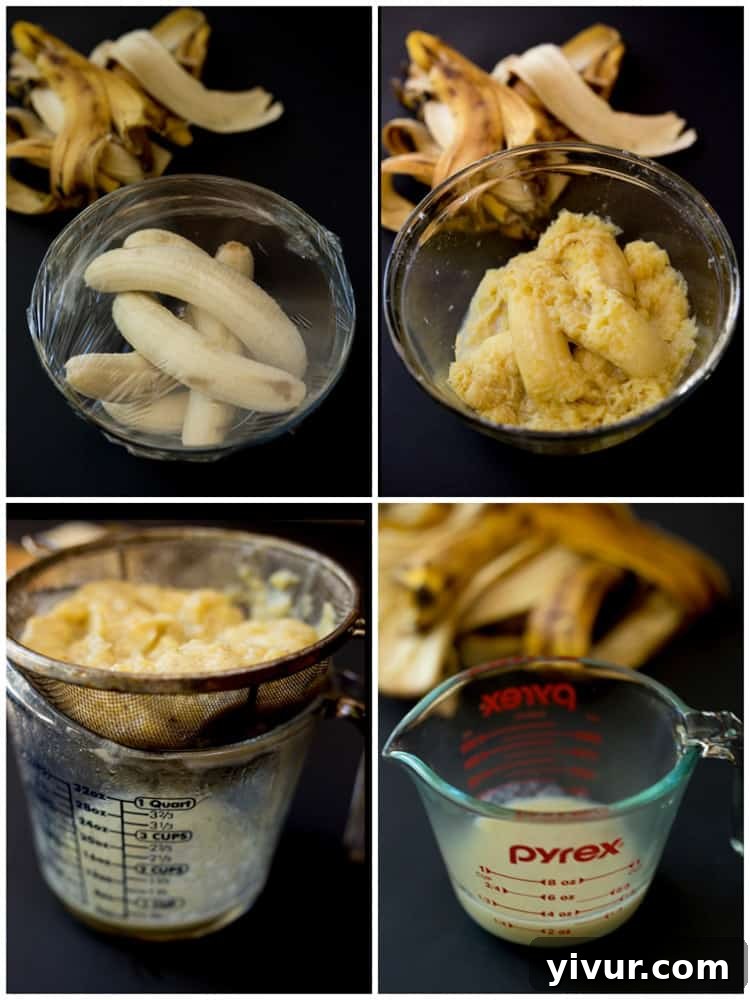 Perfect banana nut muffins. Made with 5 bananas, full of banana flavor!