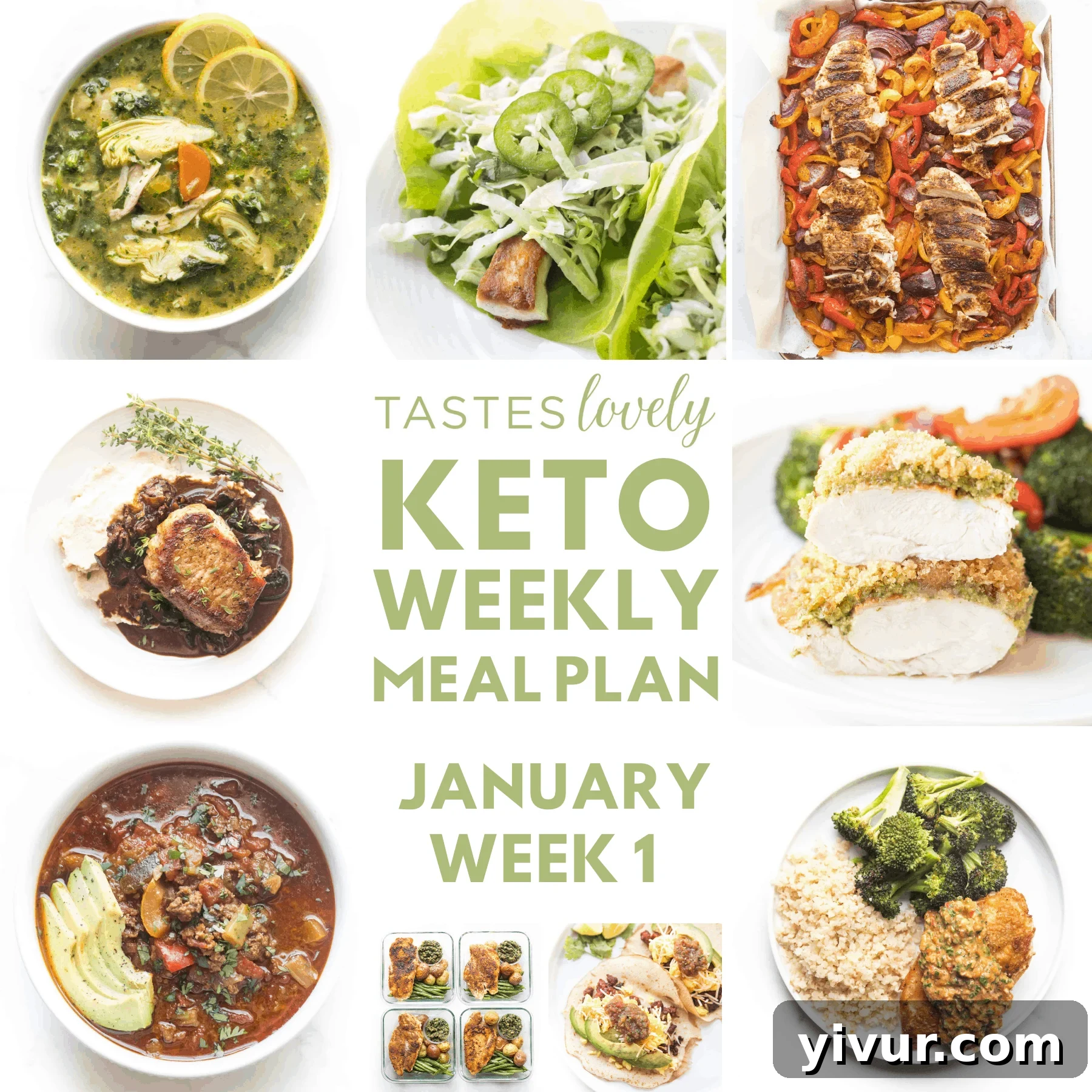 Delicious and balanced keto meal plan for the first week of January