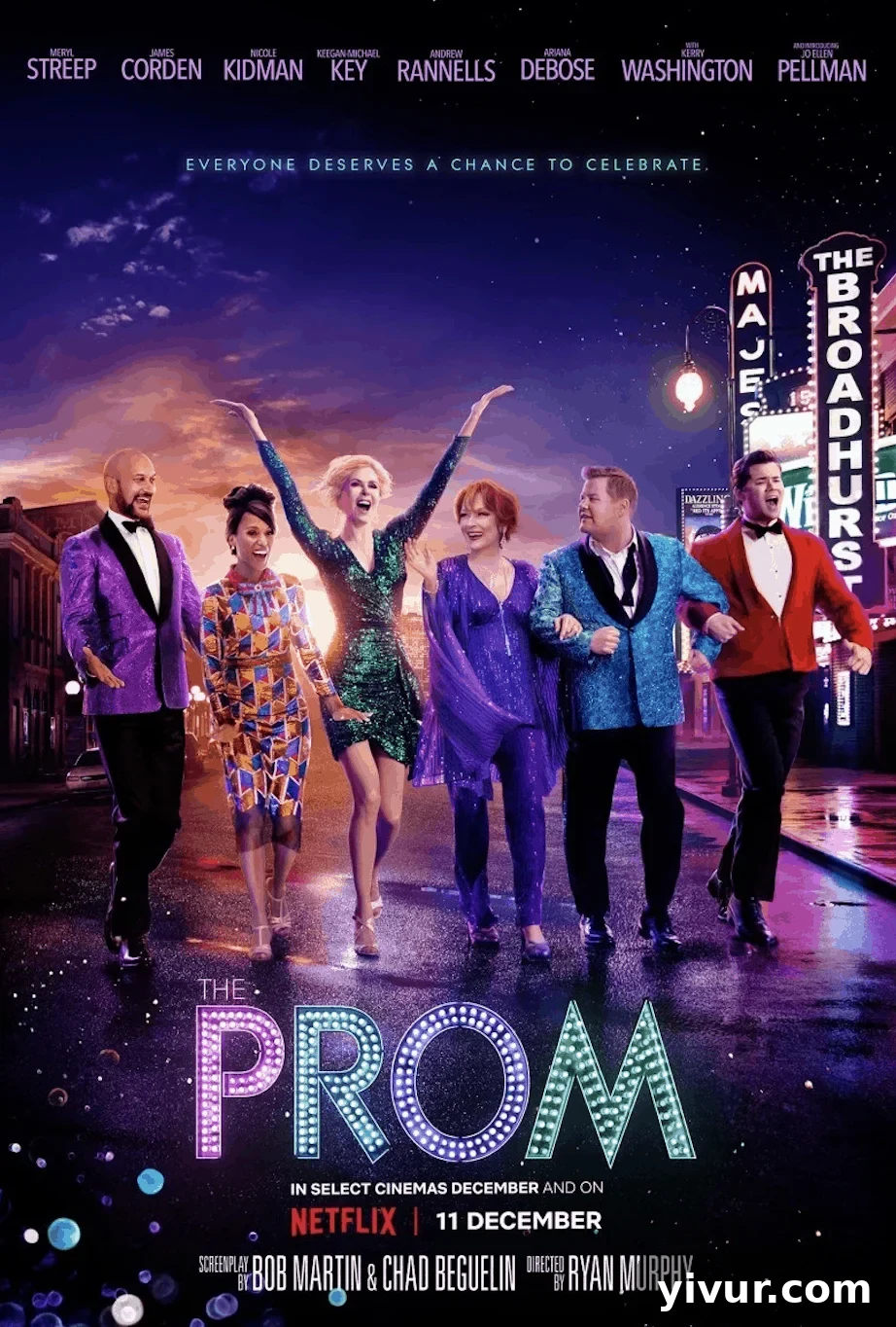 Promotional poster for The Prom on Netflix
