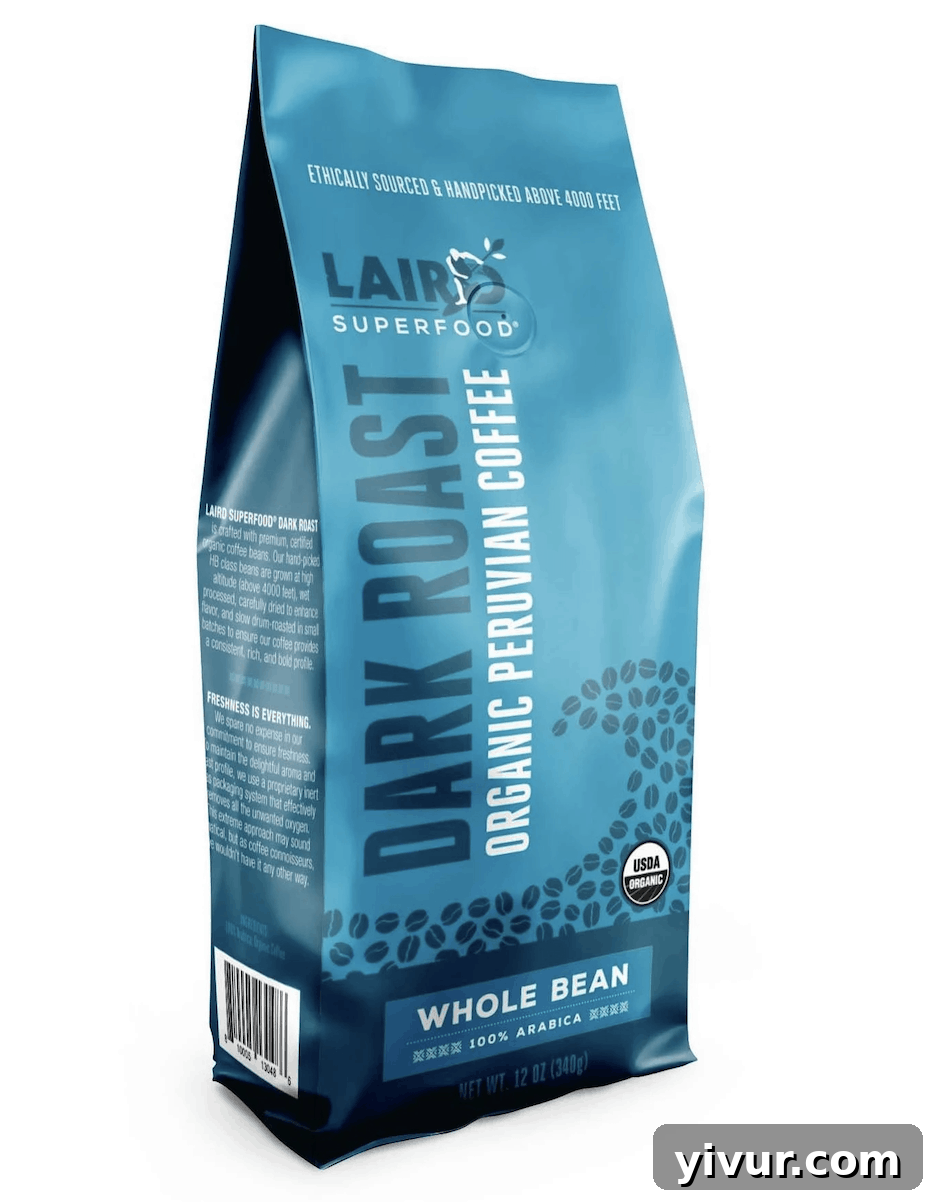 Laird Superfood Peruvian Dark Roast Coffee Beans