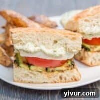 Grilled Zucchini Caprese Sandwich