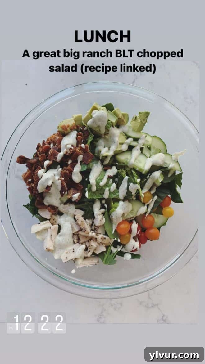 Edible March Adventures 12 Ranch BLT Chopped Salad
